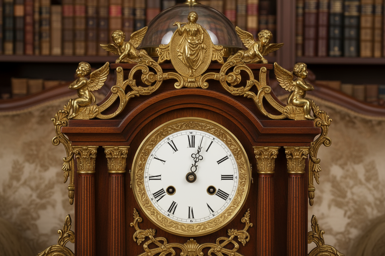Restoring a 1900 Seth Thomas Black Mantel Clock — Case Cleaning, Hardware Treatment, and Movement Care