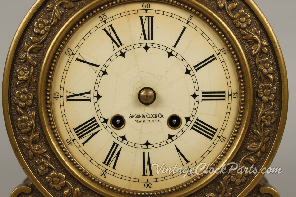 Precautions When Removing an Ansonia Movement — Protecting the Dial, Pendulum System, and Case Components