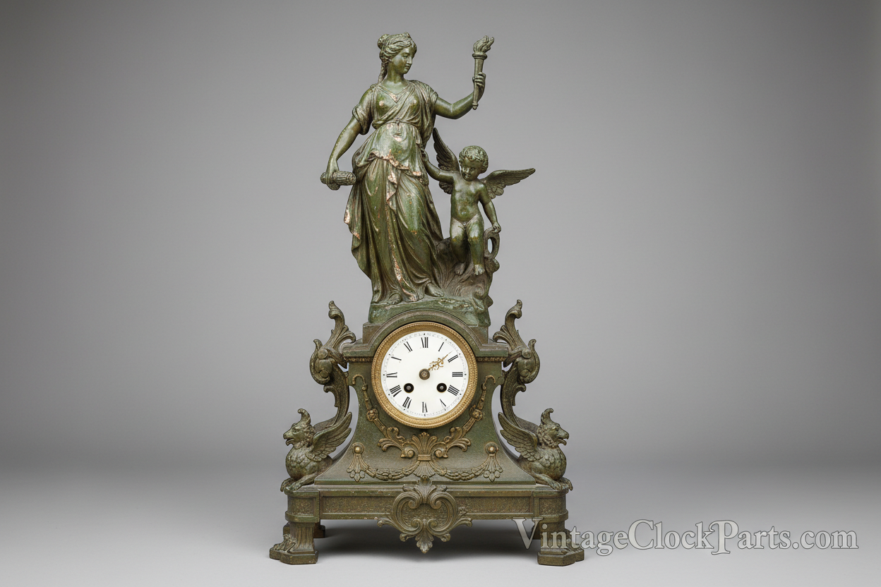 Removing Paint from Spelter Clock Statues