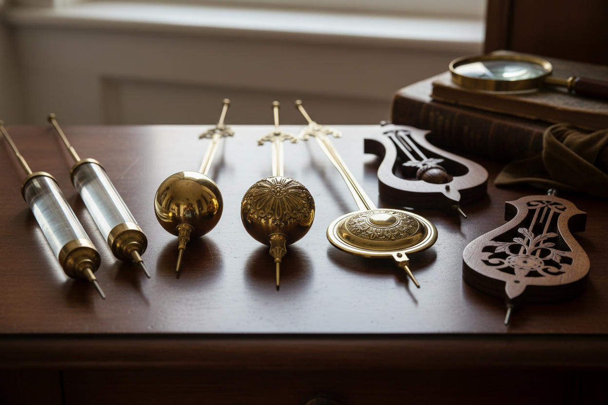 How Pendulum Bob Weight and Shape Affect Timekeeping — Understanding Rod, Spring, and Leader Interaction