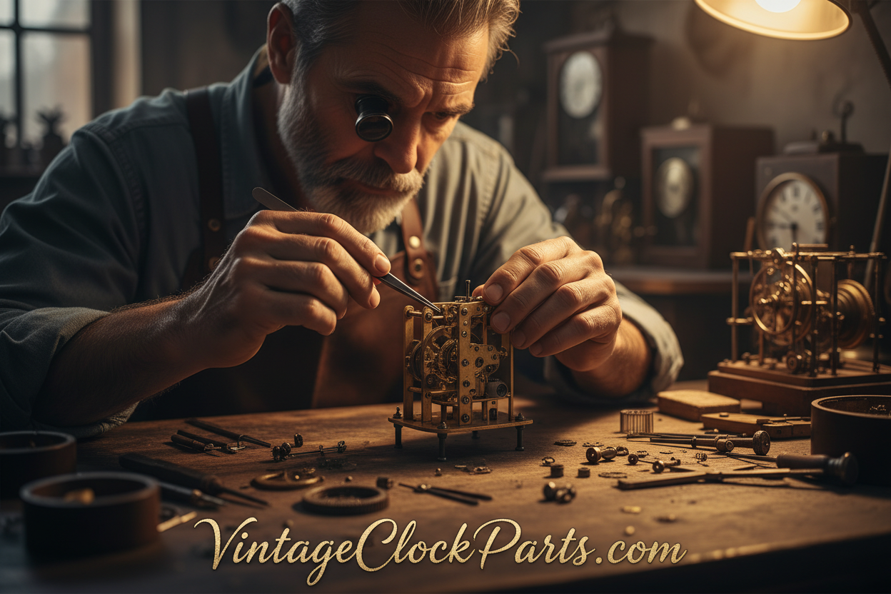 How to Replace a Pendulum Suspension Spring on an American 8-Day Clock Movement