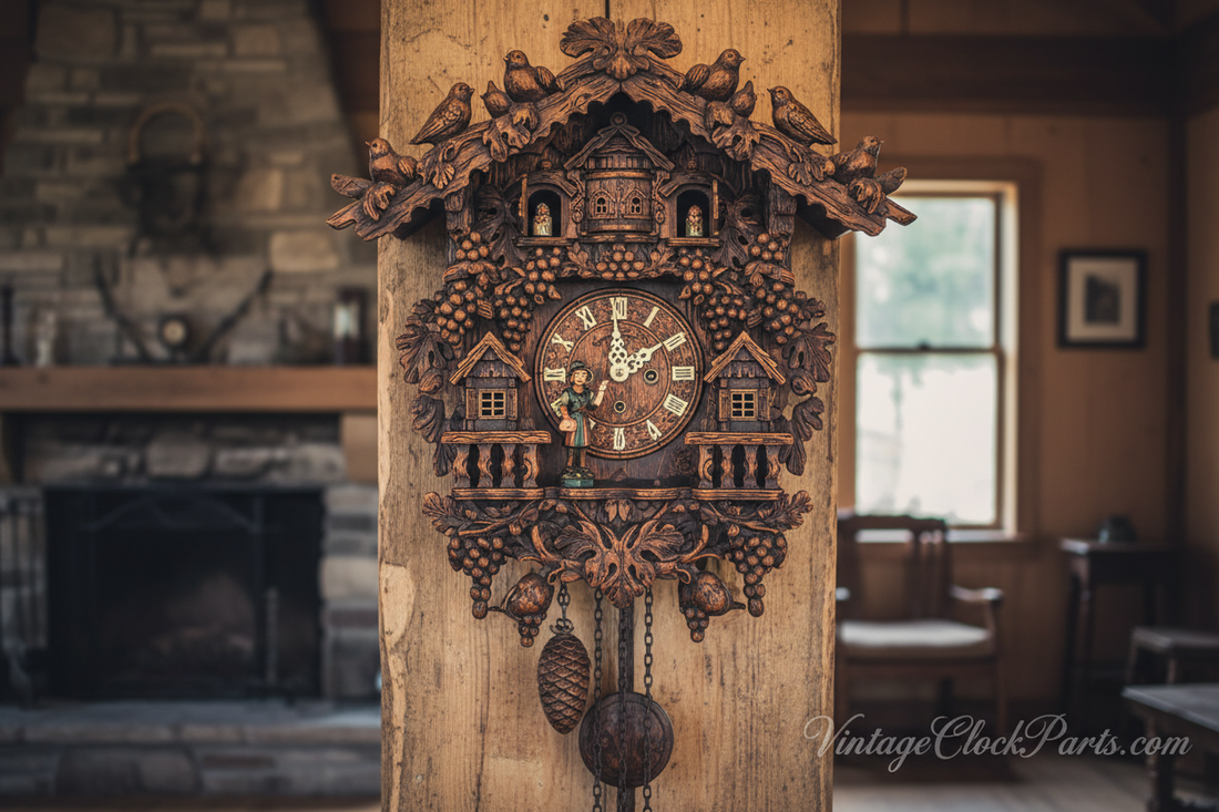 How to Restore Missing Cuckoo Bird Parts, Regula 25 Movement Components & Bellows on Antique Clocks