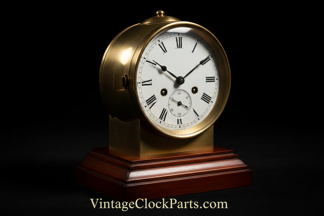 Re-Silvering a Chelsea Ships Bell Brass Clock Dial: Surface Preparation, Silvering Powder, and Finishing