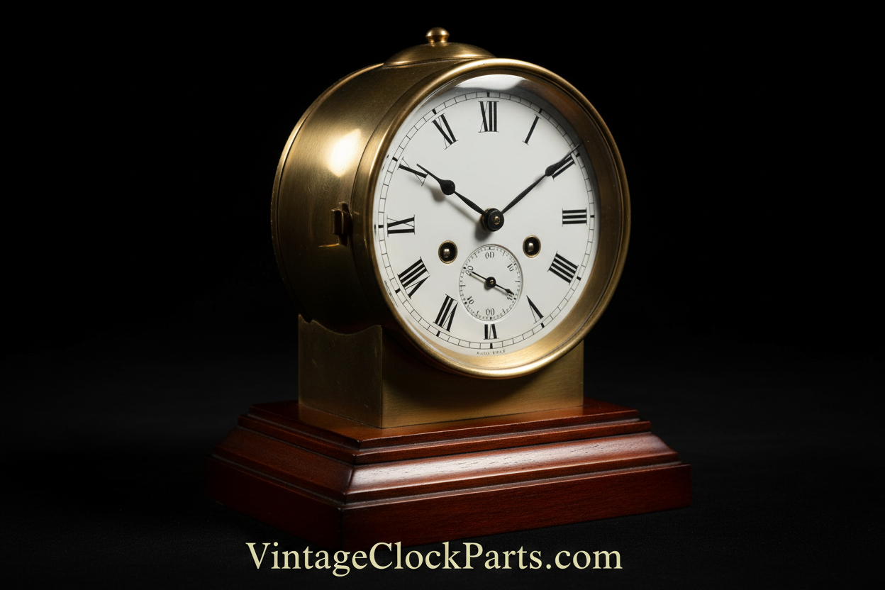 Re-Silvering a Chelsea Ships Bell Brass Clock Dial: Surface Preparation, Silvering Powder, and Finishing