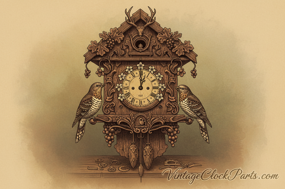 Replacing a Cuckoo Clock Movement and Music Box — Alignment, Lift Timing, and Proper Installation