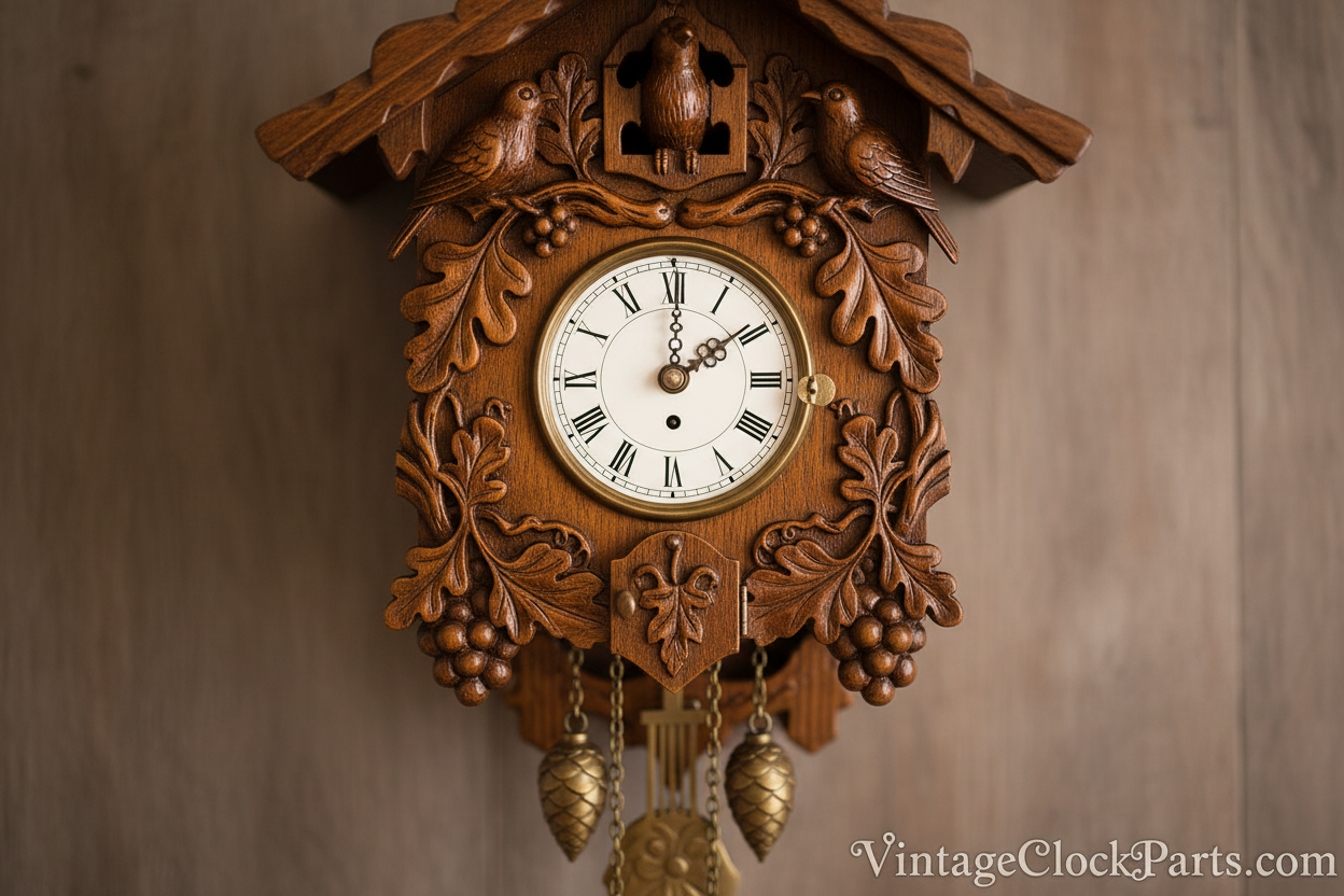 Identifying Tunes on Old Black Forest Musical Cuckoo Clocks — Music Box, Lift Wires, and Movement Timing