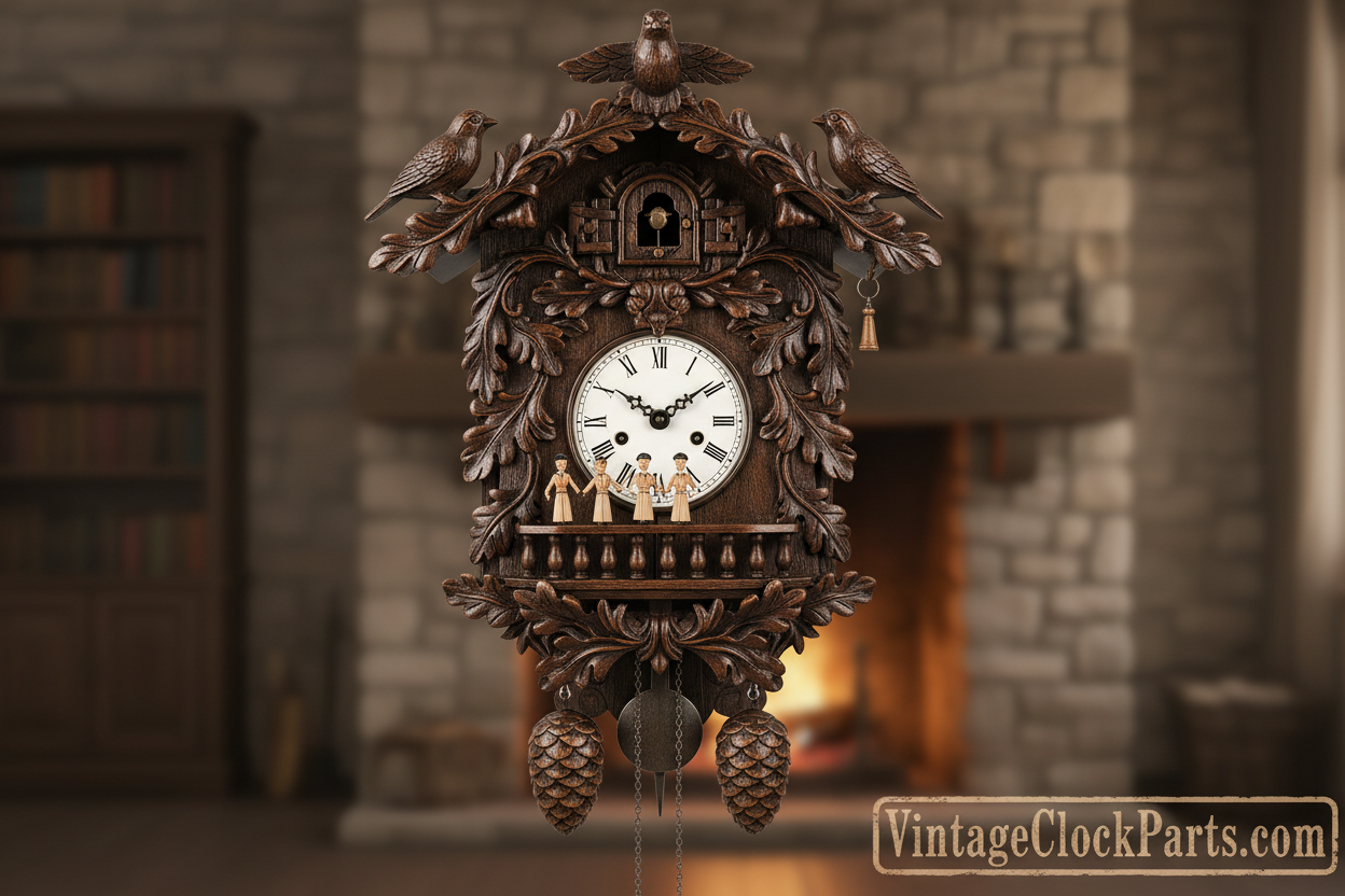 Carving Replacement Crest Pieces for Cuckoo Clocks