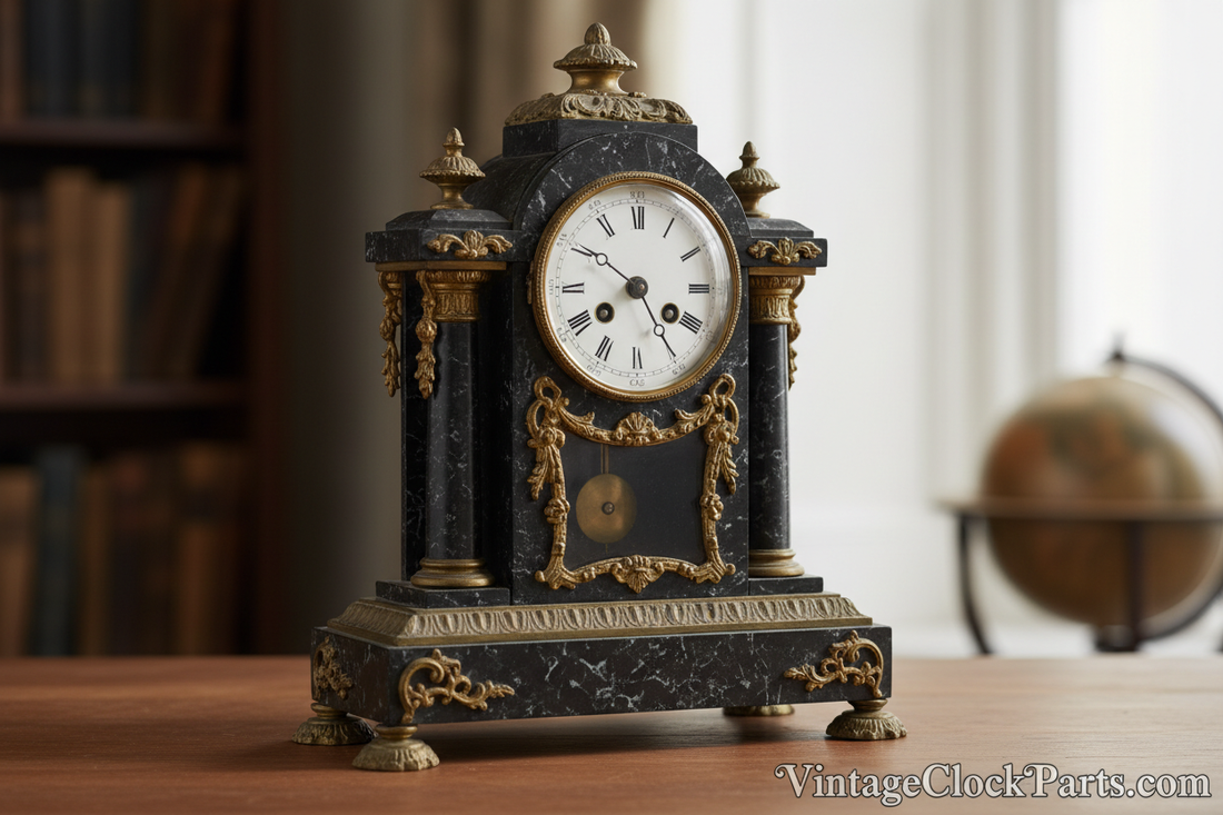 Restoring and Repolishing Black Marble and Slate French Clocks