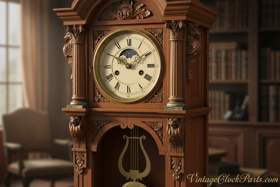 Haller Mantel Clock Repair: Reattaching the Pendulum & Leader