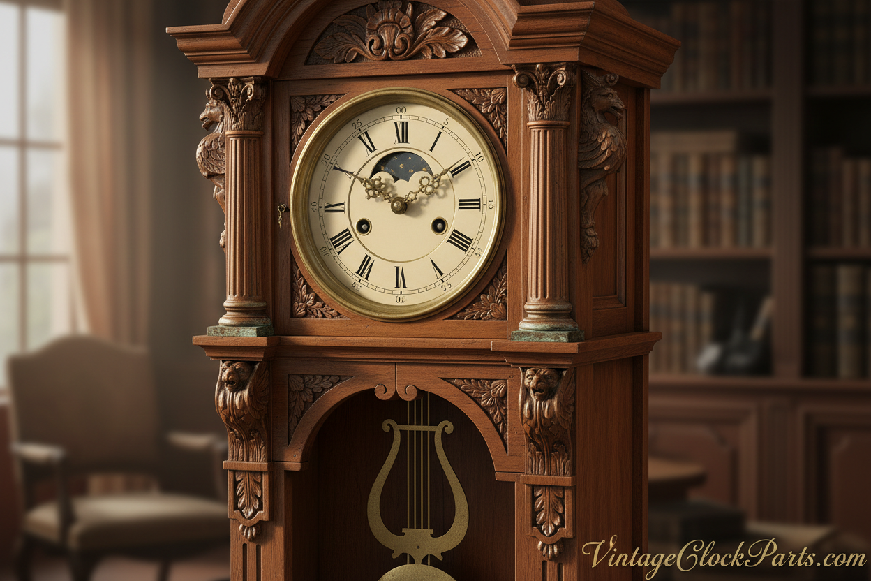 Haller Mantel Clock Repair: Reattaching the Pendulum & Leader