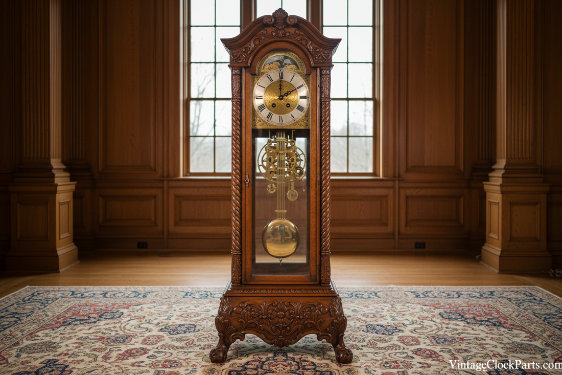Why a Longcase Clock Minute Hand Runs Backwards — Motion Work, Friction Fit, and Gear Train Diagnosis