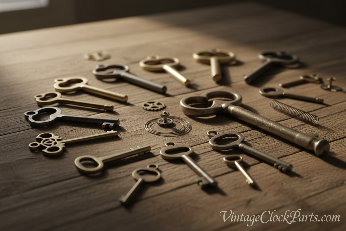 How to Identify the Correct Winding Key Size for a Mechanical Clock