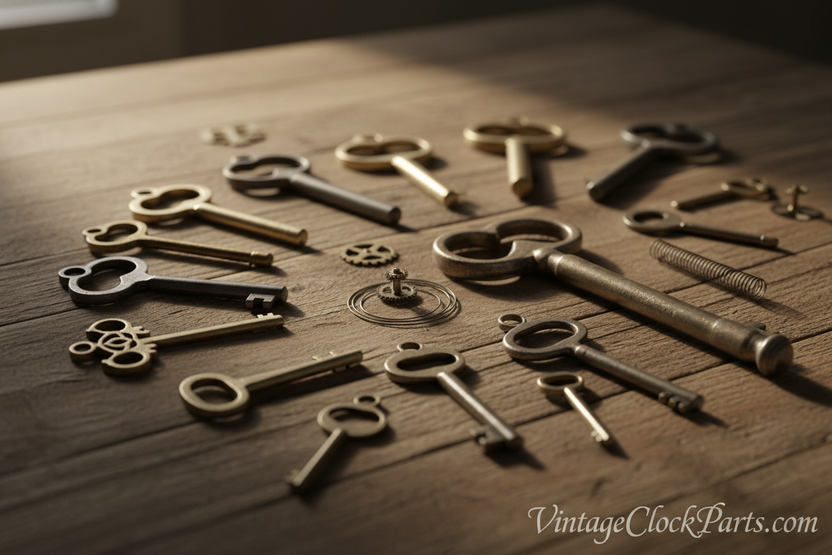 How to Identify the Correct Winding Key Size for a Mechanical Clock ...