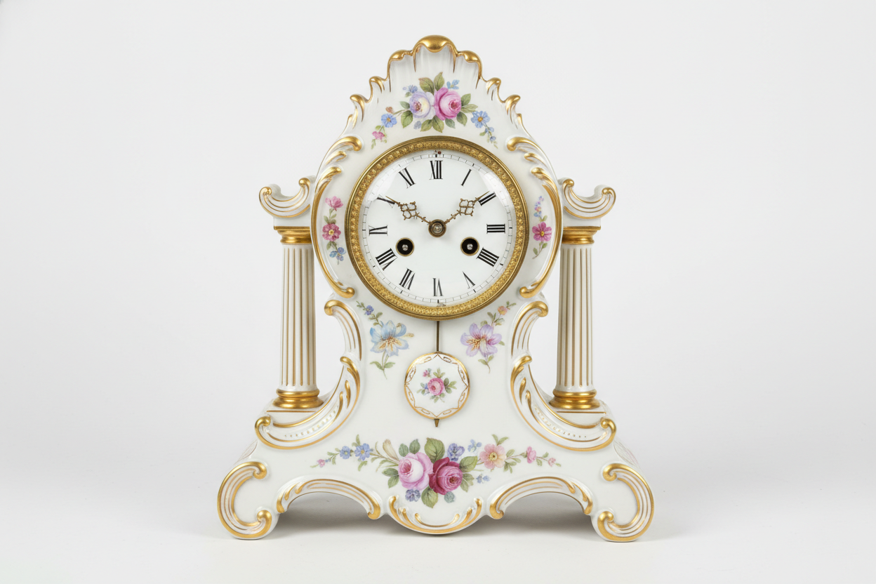 Removing Foreign Paint From an Ansonia Porcelain Clock Case — Safe Methods for Protecting the Original Glaze