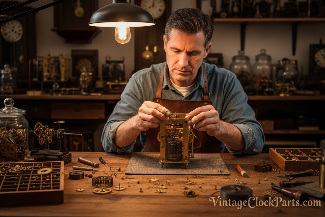 Installing and Removing E-Clips and C-Clips on Clock Movements: Tools, Sizing, and Technique