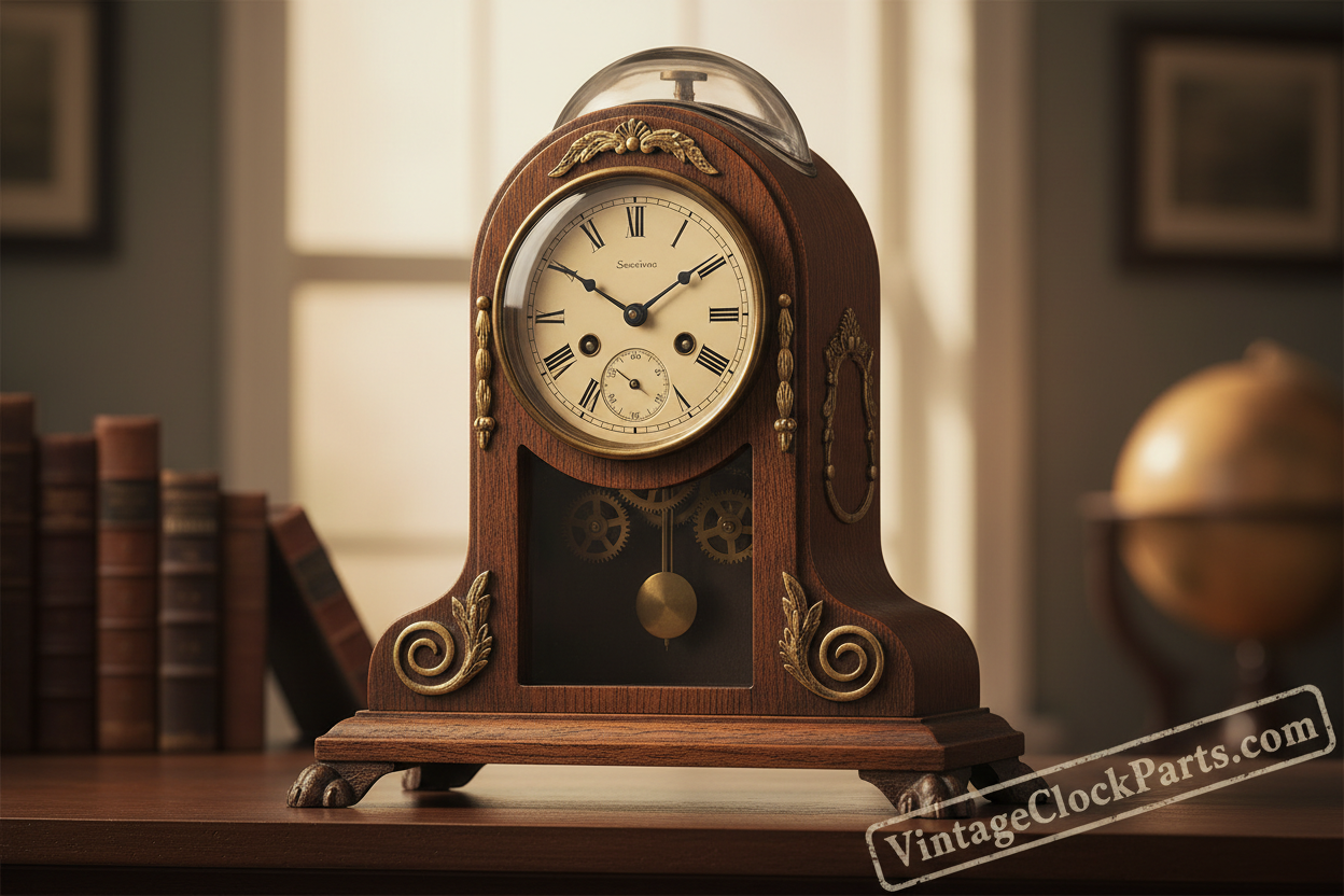 How to Apply a Flat Paper Dial to a Convex Dial Pan (Sessions Black Mantel Clock)