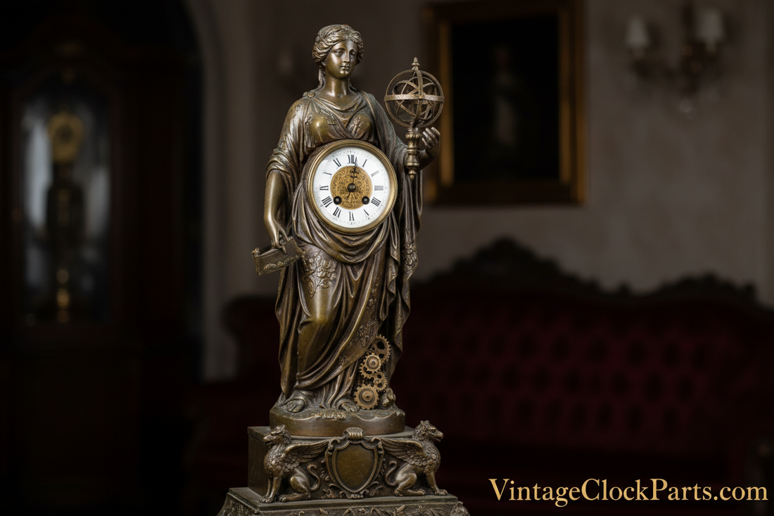 Replicating Bronze Finish on Spelter Statue Clocks