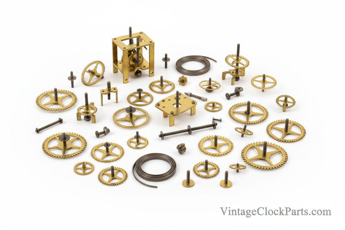 Restoring a 1925+ Waterbury Tudor‑Style Clock Case — Cleaning, Touch‑Ups, Brass Refinishing, and Surface Repair