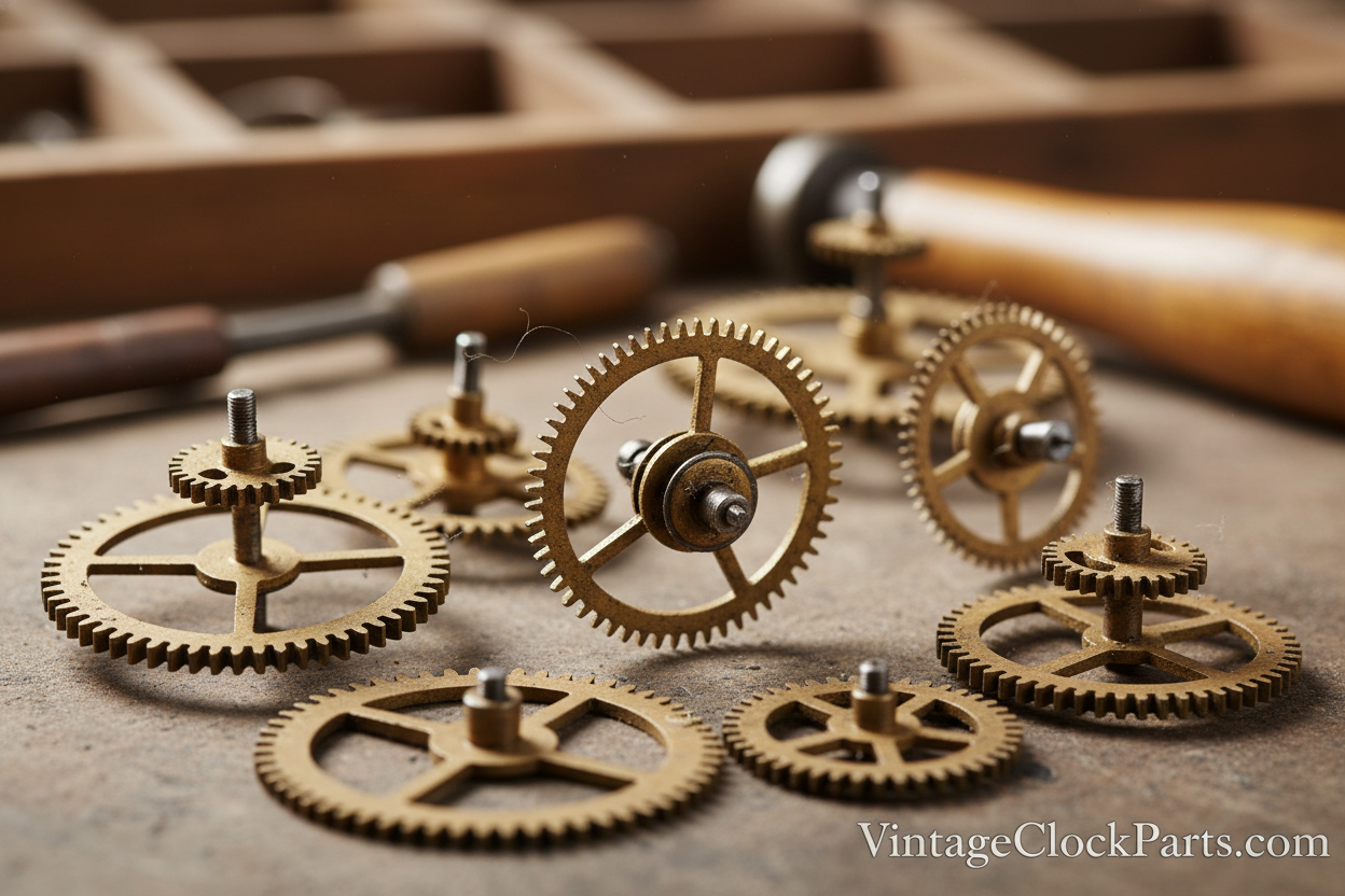 Antique Clock Click Wheels