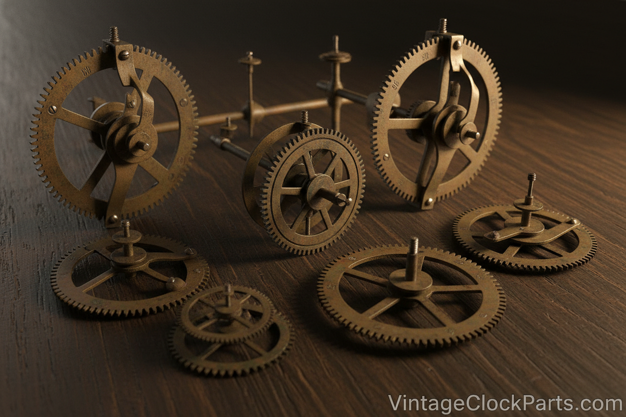 Antique Clock Count Wheels
