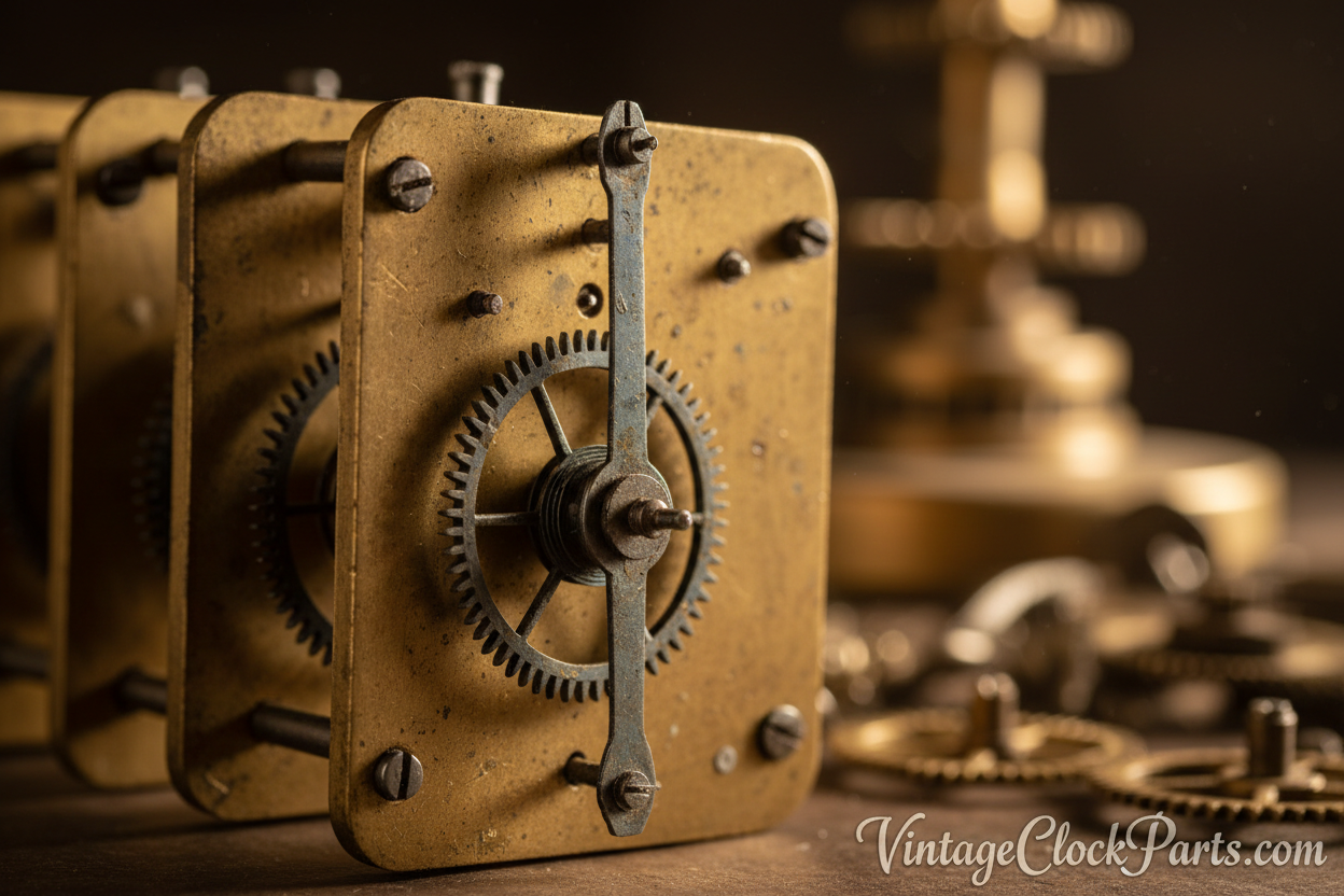 Antique Clock Movement Verges