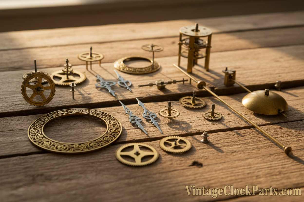 Antique Ingraham Clock Parts