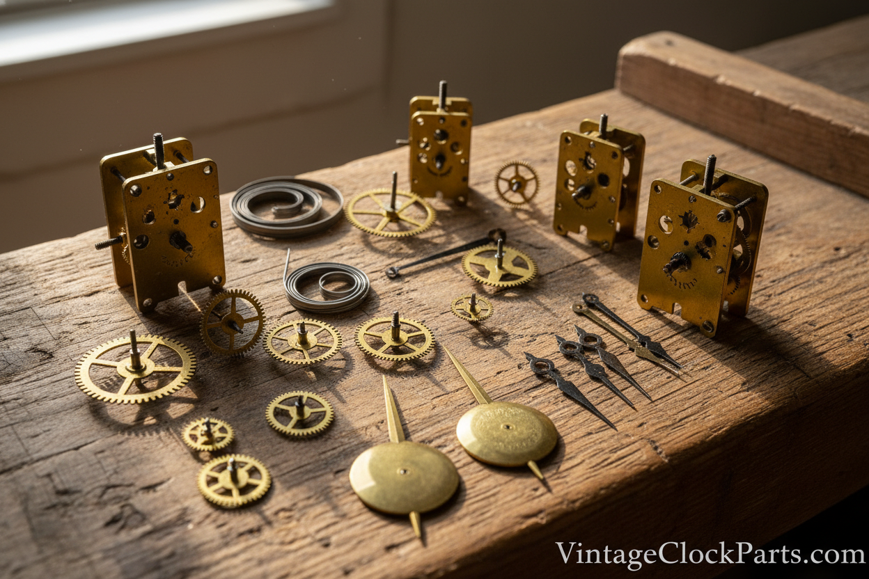 Antique New Haven Clock Parts