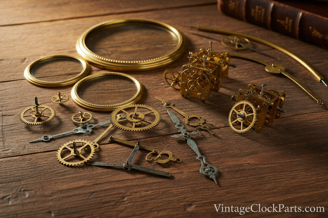 Antique Seth Thomas Clock Parts