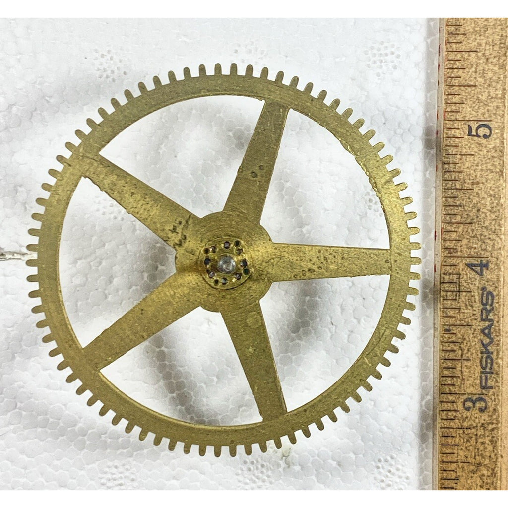 Unbranded 30 Hour Clock Movement Time Side 2nd Wheel (See Pics To ID) (KD503)