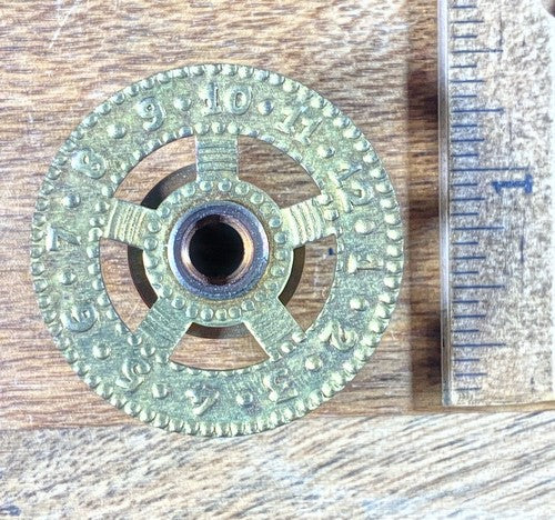 Old Kitchen Clock Alarm Setting Wheel (Unknown Make)      (KD105)