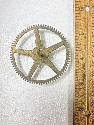 JC Brown Clock Movement (8Day) Time Side 3rd Wheel (KD1438)