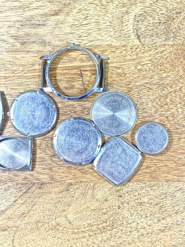 Assorted Lot Of Old Watch Case Parts (Lot Of 10) (KD1977)