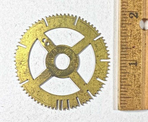 Antique Clock Movement Count Wheel  (50.53mm Dia, 8.60mm Inner Dia) (KD226)