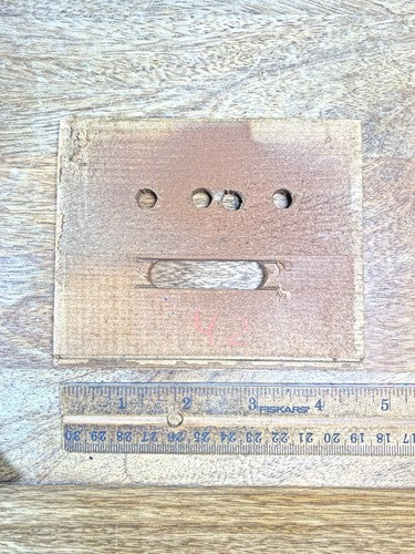 Old Cuckoo Clock  Bottom Board (4 5/8 X 3 3/4 Inches) (KD2296)
