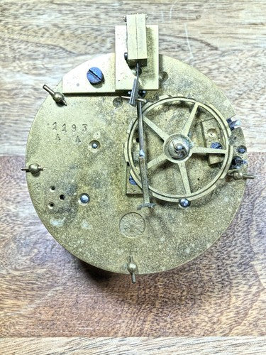 L.E.P. Japy & Cie Clock Movement Front Plate (Pivots Look Good)    (K8180)