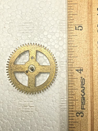Herbert Herr Cuckoo Clock Movement Time Side 2nd Wheel (See Pics To ID)  (K8043)