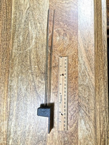 Old 2 Rod Clock Chimes Bar, 13 1/2 Inches Long (LL5186)
