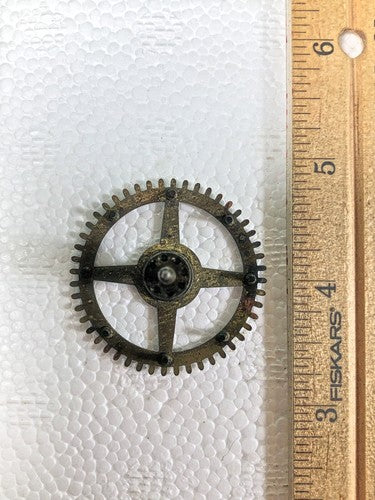 Ingraham 30 Hour Clock Movement Strike Side 2nd Wheel (See Pics To ID)  (KD1279)