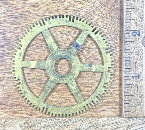 Antique Clock Movement Count Wheel  (61.63mm Dia, 10.23mm Inner Dia) (KD274)