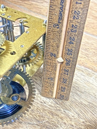 Old Germen Kitchen Clock Movement (Springs Good) (Stamped 25/67.2)    (KD1722)