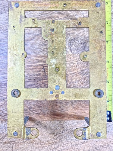 New Haven Clock Movement Back Plate (Pivots Look Good)     (KD1226)