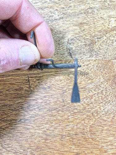 EN Welch Clock Movement Count Wheel Lever (See Pics To ID Mvmt)    (K9294)