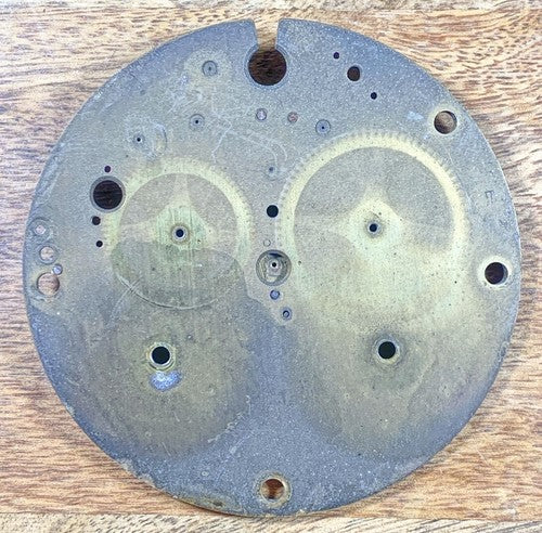 Japy Freres Clock Movement Back Plate (Pivots Look Good) (KD493)