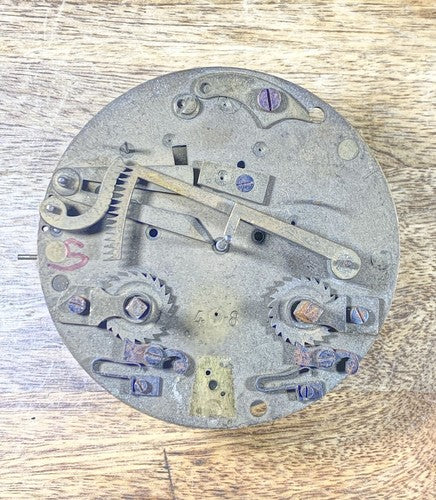 Japy Freres Clock Movement Strike Side Main Wheel (Blown Spring)    (KD484)