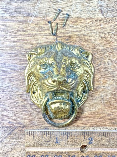 Antique Waterbury Clock Lions Head Handle      (KD712)