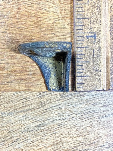Antique Black Mantel Clock Back Foot (KD922)