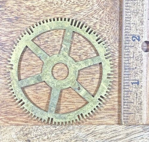 Antique Clock Movement Count Wheel  (61.63mm Dia, 10.23mm Inner Dia) (KD274)