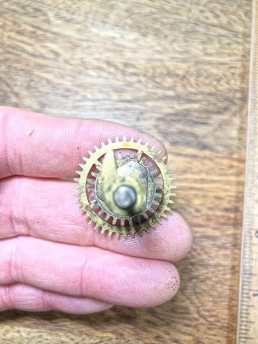 Waterbury Clock Movement Hands Post (See Pics to ID Mvmt)   (K8334)