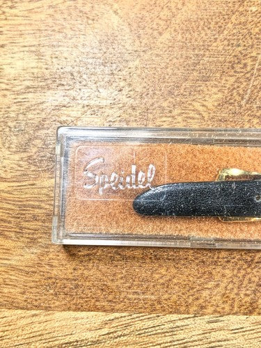 Vintage Speidel (NIB) Black Calfskin Watch Band (11mm or 7/16") (K8022)