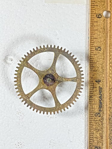 Gilbert Kitchen Clock Movement Time Side 2nd Wheel (See Pics To ID) (KD1612)